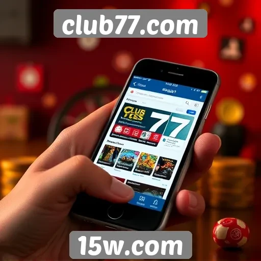 Acessibilidade do club77.com em dispositivos móveis